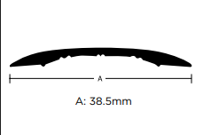 Metal Black Stickdown Flat Door Trim